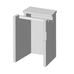 Šamotová komora komplet KV 025F P01 